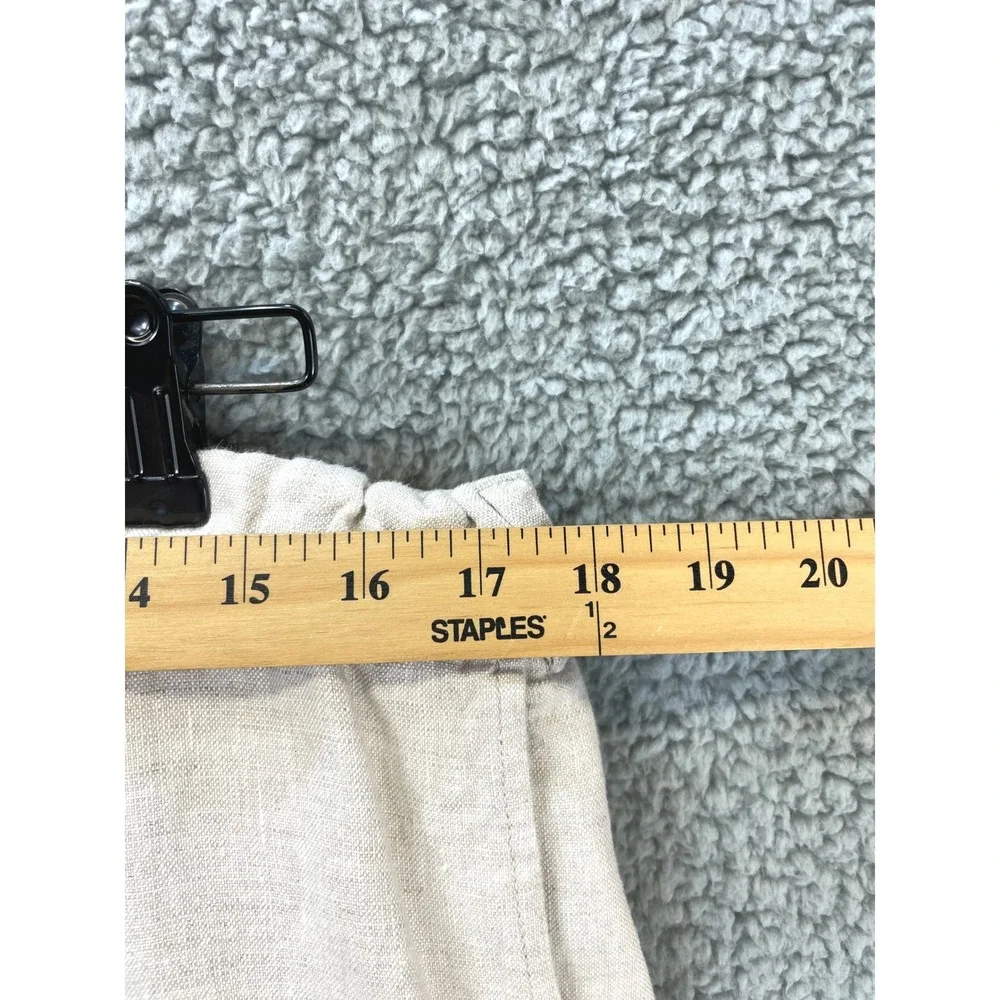 Zara Men's Cream Linen Drawstring Pants